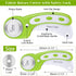 Rotary Cutter Set, Audab Self Healing Sewing Mats Rotary Cutter and Mat 45mm Rotary Fabric Cutter Set with 2 Blades Rotary Cutting Mat for Crafts ...