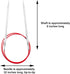 ChiaoGoo Red Lace 32 inch (81cm) Circular Knitting Needles US Size 10.5 (6.5mm) Stainless Steel 7032-10.5 with Stitch Holder...