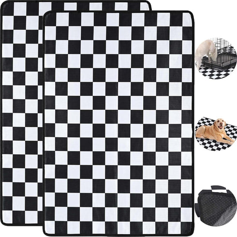 Washable Puppy Pee Pad for Dogs & Pets Cat Guinea Pig Rabbit, 36x24” 4-Layer Reusable Non-Slip Dog Mat for Potty Training Whelping Food, Puppies E...