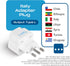 Ceptics Italy Power Adapter, Type L plug adapter, Universal Travel Adapter Chile, Italy travel adapter plug perfect for Rome, Lybia, Tunisia, Urug...