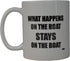 Rogue River Tactical Coffee Mug Fishing Fish What Happens On Boat Stays Cup Great Gift Idea For Men Him Dad Grandpa Fisherman (Boat)...