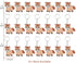 24 Pack Pony Keyring Pack Party Favor for Pony Lover, Guest Return Gift, Farm Animal Themed Party, Baby Shower, Birthday...