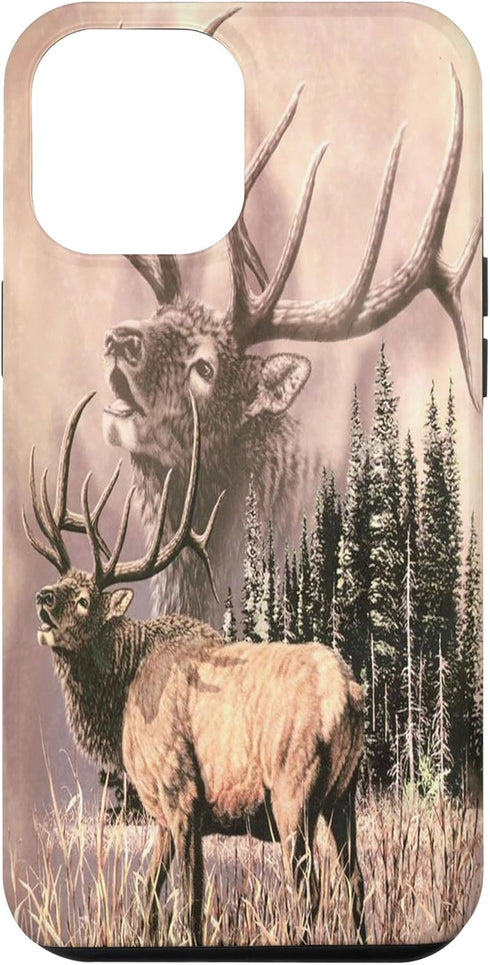 iPhone 14 Pro Max American Elk Hunter Dad Case Camo Deer Elk Buck Case...