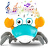Hirger Crawling Crab Baby Toy: Tummy Time Toys for Infant 3 6 9 12 18 Months - Walking Dancing Crab for Toddler 1 2 3 4 Year Old - Music Birthday ...