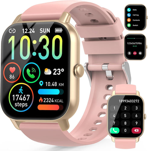 Smart Fitness Watch for Men Women(Answer/Make Calls), HD Touch Screen with Heart Rate Sleep Monitor, Sports Modes, IP68 Waterproof Activity Tracke...