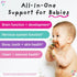 Pink Stork Baby Liquid Multivitamin Drops, Baby & Toddler Vitamin Drops with DHA, Vitamin C, D, B12 and Choline to Support Brain Health and Immune...