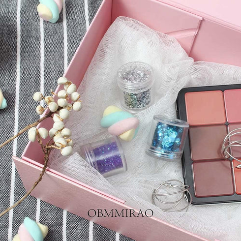 Upgrade 1PCS Pink Gift Box 9.5x7x4 Inches, Sturdy Gift Box with Lid for Gift Packaging, Foldable Magnetic Closure Storage Boxes, Bridesmaid propos...