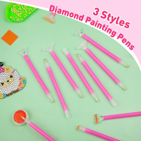 36 Pack Diamond Art Painting Pens 5D Diamond Embroidery Art Pens with 3 Drill Sizes, Efficient Diamond Art Pens Tools for DIY Diamond Rhinestone P...