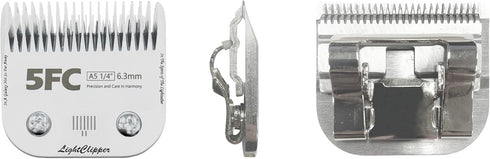 Detachable Ultra Edge Dog Clipper Blade - Constructed of Carbonized Steel, Resists Heat and Rust with Long-Lasting Sharp Edges - A5 Series (5FC, F...