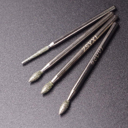 Wolfride 30Pcs Diamond Burr Set Diamond Drill Bit for Gemstone, Sea Shell, Glass, Ceramic, Metal...