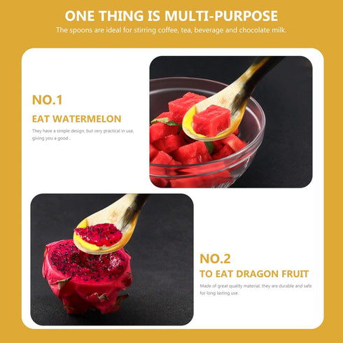 Hemoton 3PCS Caviar Mother of Pearl Teaspoons Soup Ox Horn Serving for Caviar, Ice Cream, Dessert,Espresso Coffee,Egg...