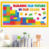87 Pcs Building Blocks Bulletin Board Set Classroom Decoration Back to School Building our Future in Our Grade Cutouts for Classroom School Chalkb...