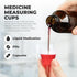 Graduated 1 oz. Plastic Medicine Cups, Detailed Liquid Measurements for Medications, Clear Containers, Disposable or Reusable, Supports Adults and...