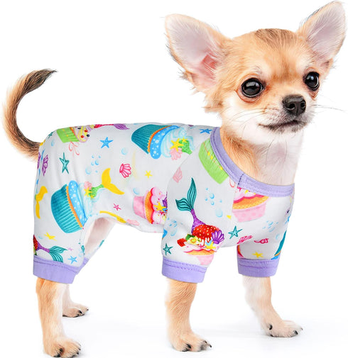 Dog Pajamas for Small Dogs, Chihuahua Pajamas, Puppy Clothes, Extra Small Puppy Pjs, Soft Pet Pajamas,Dog Shirts Chihuahua Yorkie Teacup Cat Cloth...