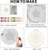 INFUNLY 4 Pack Snowflake Embroidery Kits Cross Stitch Kits for Beginners Adults Christmas Needlepoint Starter Kit with Instructions for Thanksgivi...