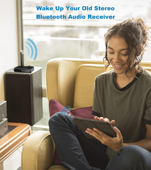 Bluetooth 5.3 Receiver for Home Stereo, Optical Low Latency & HD Music Audio Bluetooth to RCA Adapter for Stereo/Speakers/Wired Speakers/Home Musi...