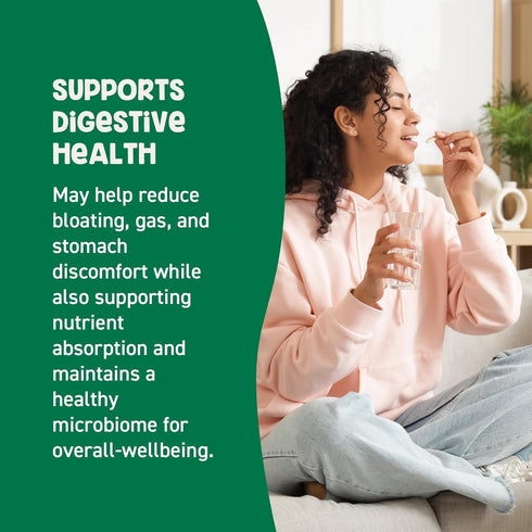 GoodBelly Probiotic Capsules for Digestive Health & Iron Absorption | Vegan Probiotic Supplement with 10 Billion Live Cultures | Probiotics for Wo...