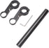 7.88” Bike Double Handlebar Extender Carbon Fiber Mount Holder for bicycle accessories Flashlight Lamp phone(red+black)...
