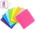 8 Pads Lined Sticky Notes 4x4 Sticky Notes with Lines Self-Stick Note Pads 8 Bright Multi Colors, 50 Sheet/Pad...