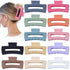 Sisiaipu 4.1 Inch Large Hair Claw Clips 12 Pcs Big Claw Clips for Thick Hair Square Hair Clips Jumbo Jaw Clips Bulk Hair Accessories for women and...
