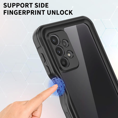 for Samsung Galaxy A23 5G Case, Waterproof Phone Case with Built-in Screen Protector and Lanyard, Full Body Underwater Dustproof Shockproof Rugged...