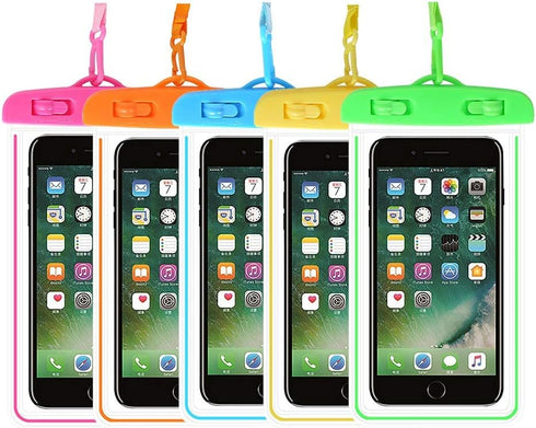 Waterproof Phone Pouch Glow in The Dark Universal Phone Case Dry Bags Luminous Large Frame Compatible with iPhone 12 Pro Max Mini 11 XR 8 Plus Sam...