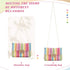 Striped Straw Clutch Purse for Women Colorful Woven Shoulder Bag Summer Crossbody Purses...