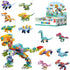 12 in 1 Pre Filled Dinosaur Building Block Set-12 Pcs Mini Building Blocks Toys, STEM Building Blocks Toys, Classroom Prize Toys, Party Favor for ...