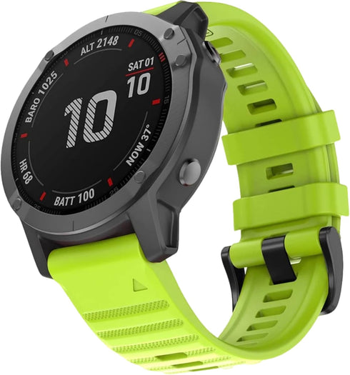 26mm watch band compatible with garmin fenix 5x 6x Pro 7x 3 hr rugged silicone quick fit 26 strap replacement for Epix Pro Gen 2 51mm Enduro 2 Des...