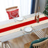 Seliem New Year 2025 Red Stripe Table Runner, Merry Christmas Tabletop Scarf Home Kitchen Winter Holiday Striped Decor, Seasonal Xmas Farmhouse Ru...