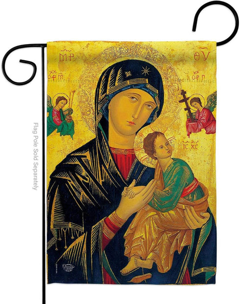 Our Lady of Perpetual Help Home Decor Banner Wall Art Patio Lawn Porch Room Decorations Small Flag Outdoor Tapestry Yard Sign Catholic Gift Jesus ...