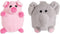 32023 Mini Elephant & Pig Dog Toy (2 Pack)...