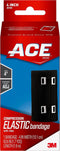 ACE 4 Inch Elastic Bandage with with Clips, Black, Great for Leg, Shoulder and More, 1 Count...