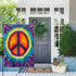 12X18 Garden Flag,Gesmatic Peace Garden Flag Christmas Garden Flag Abstract Peace Sign Design Tie Dye Garden Flag Décor Farmhouse Burlap Yard Outd...