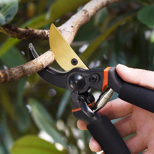 Pruning Shears, Garden Shears - 8.5" Professional Premium SK5 Steel with Titanium Pruning Shears for Gardening,Ultra Sharp Durable Bypass Garden C...