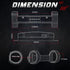 OFFROADTOWN UTV Interior Dome Light Universal Roll Bar Mount LED Light Dome Light Utility Roll Cage Light Wraparound Light Overhead Light for UTV ...