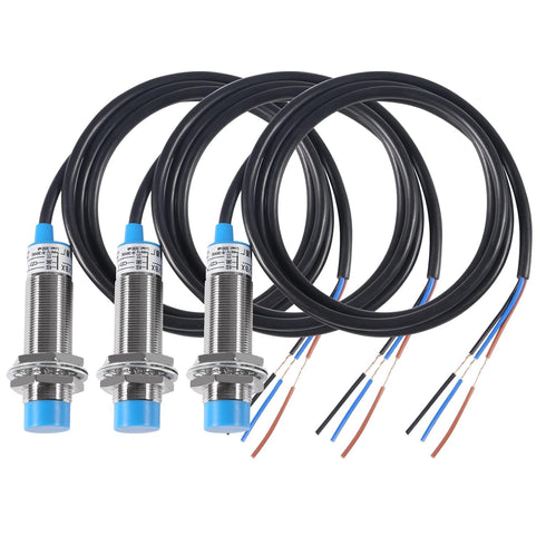 3Pcs LJ18A3-8-Z/BX NPN NO Inductive Proximity Sensor Switch Detector 8mm Detecting Distance DC 6-36V M18 Approach Switch 300mA 3 Wire LJ18A3-8-Z/B...