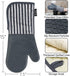 Silicone Oven Mitts Heat Resistant 932? with Waterproof & Non-Slip Kitchen Mittens, Set of 2 Extra Long Oven Gloves with Soft Cotton Terry Lining ...