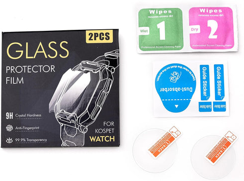 AMAZTIM Puccy 2 Pack Screen Protector, compatible S1 5ATM Smart Watch smartwatch Guard ? Tempered Glass Protectors?...