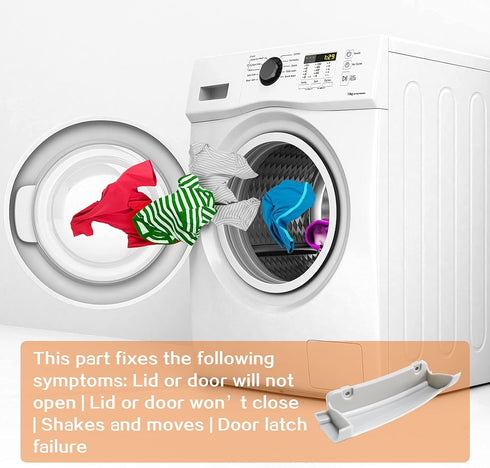 Upgrade Washer Durable Platinum Grey Door Handle Replacement - Fits Whirlpool Duet Washer Models WP8181846 WP8181846VP PS11744938 AP6011739 EA391617 ghw9400pw4 Duet Washer Parts