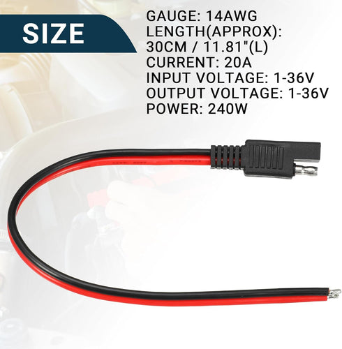 Connectors Cable Compatible Single Plug Quick Disconnect Power Automotive Extension Cable for Motorcycles Cars Charger Towing Winch Quick Connect ...