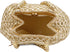 Indian Ethnic Designer Embroidered Silk Potli Bag Batwa Pearls Handle Purse (Golden-3)...