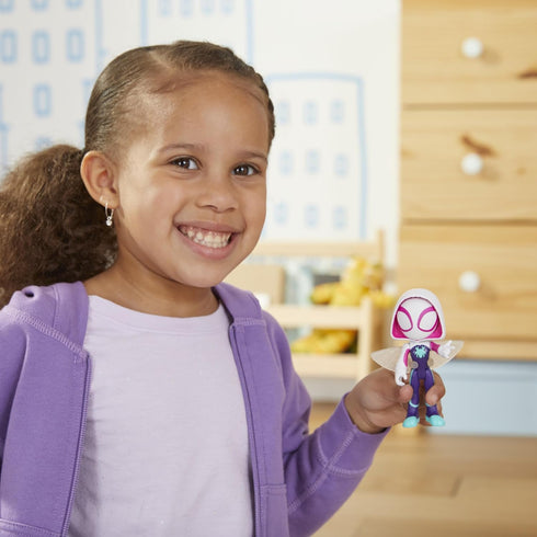 Spidey and His Amazing Friends 3-Pack, 4-Inch Scale Marvel Action Figures, Includes 3 Figures and 3 Accessories, Spider-Man, Ghost-Spider & Miles ...