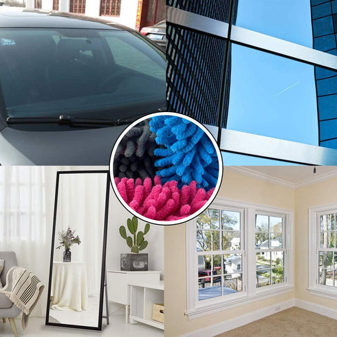 4 Pcs Microfiber Shag Whiteboard Eraser, Washable Microfiber Shag Dry Erase Board Eraser for Chalk, Markers, Home, Classroom and Office...