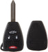 cciyu Remote Key Fob 2011-2014 Fit for Chrysler 200 2.4L 2011-2014 Fit for Chrysler 200 3.6L 4 Buttons KOBDT04A,2AOKM-CYV6,05179514AA,56038757AE,2...