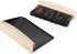 Navaris Small Dustpan and Brush Set - Wooden Mini Dust Pan Brush for Sweeping Table Tabletop - Compact Horsehair Brush for Sweeping Countertop - B...