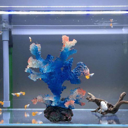 PINVNBY Artificial Coral Ornament Aquarium Sea Plants Decoration Underwater Craft Resin Coral Landscape Fish Tank Accessories Aquarium Decor Suppl...