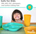 Re-Play Toddler Plates with Dividers - Deep-Walled 3 Compartments Divided Plates for Kids - Dishwasher & Microwave Safe - Made in USA - Set of 3-7...
