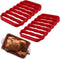 2 Pack Silicone Roasting Racks Non Stick Easy-Clean Cooling Rack for Cooking Baking Steaming (2pack-red)...