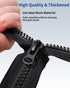 Wavebeexs 28 Inch Jacket Zipper, #5 Zipper for Jacket (3 Piece), Black Plastic Coat Zippers Replacement, Separating Zipper for Coat, Down Jacket, ...